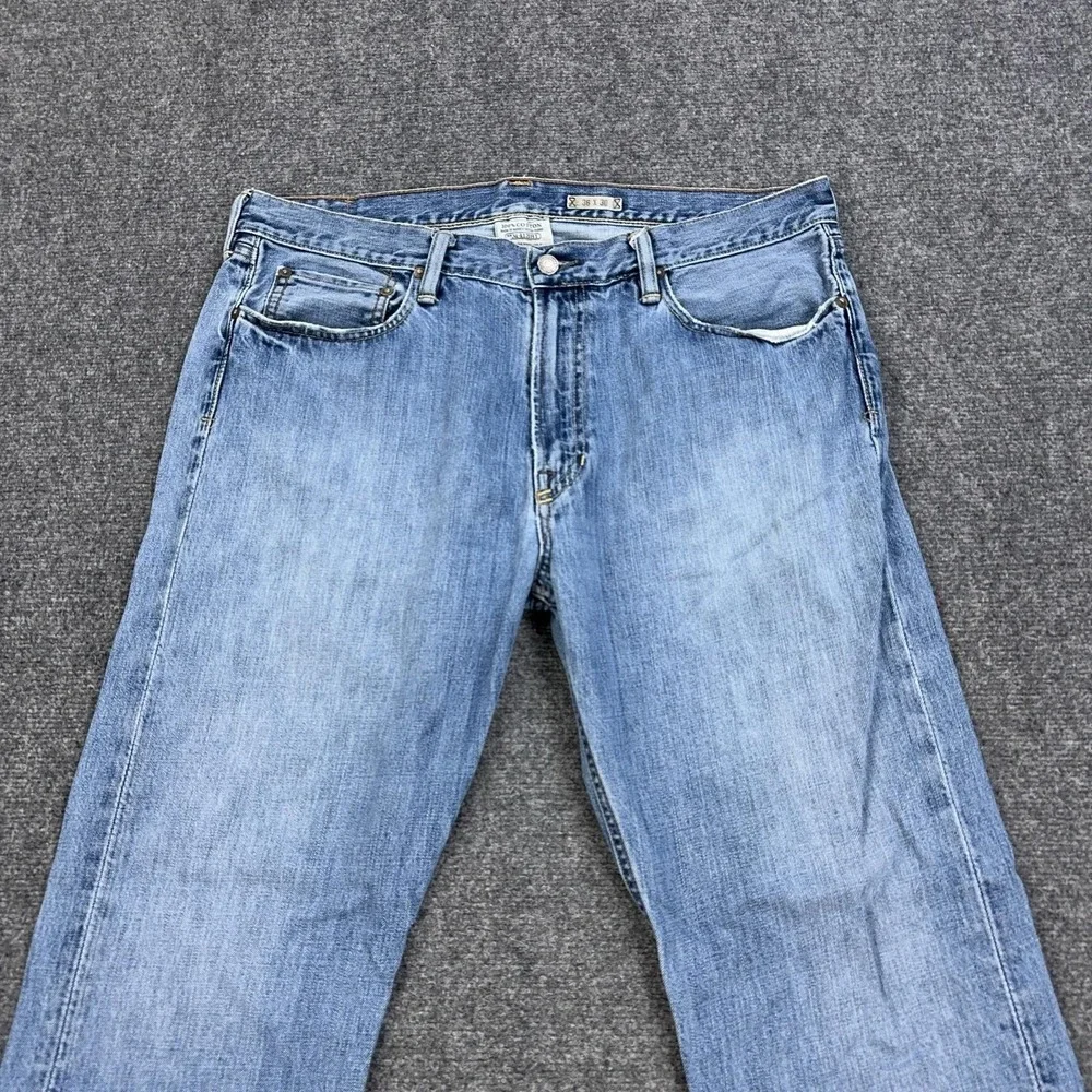 Polo Ralph Lauren Jeans Mens 36x30 Blue Light Wash Straight Leg Denim Pants